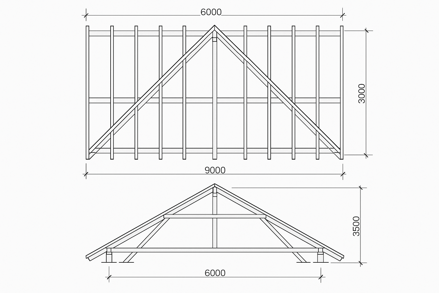 AutoCAD drafting roof